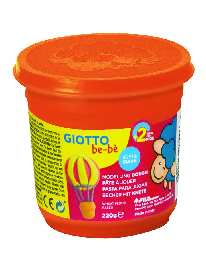 GIOTTO be-bè 37300 4632 0 KnetmasseKnete, farbig Sortiert, 8 x 220g Modellierteig Schulrucksack 8 x