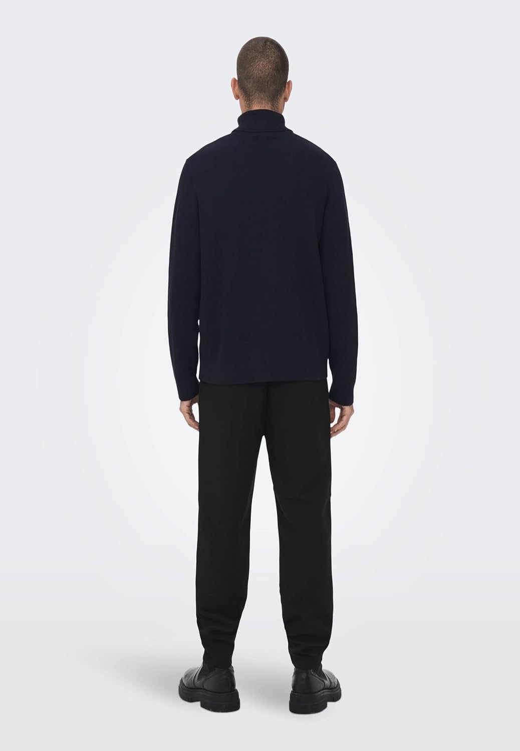 ONLY & SONS Herren Rollkragen Strickpullover ONSPhil Herrenpullover mit Kragen XL Dark Navy, XL Dark