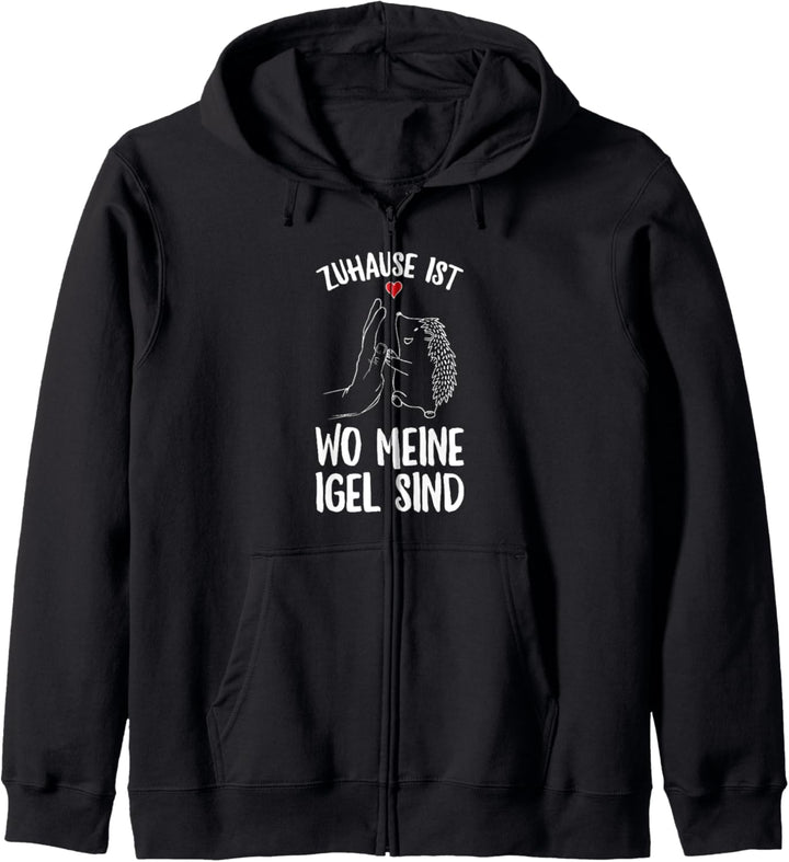 Zuhause Ist Wo Meine Igel Sind Spruch Kapuzenjacke