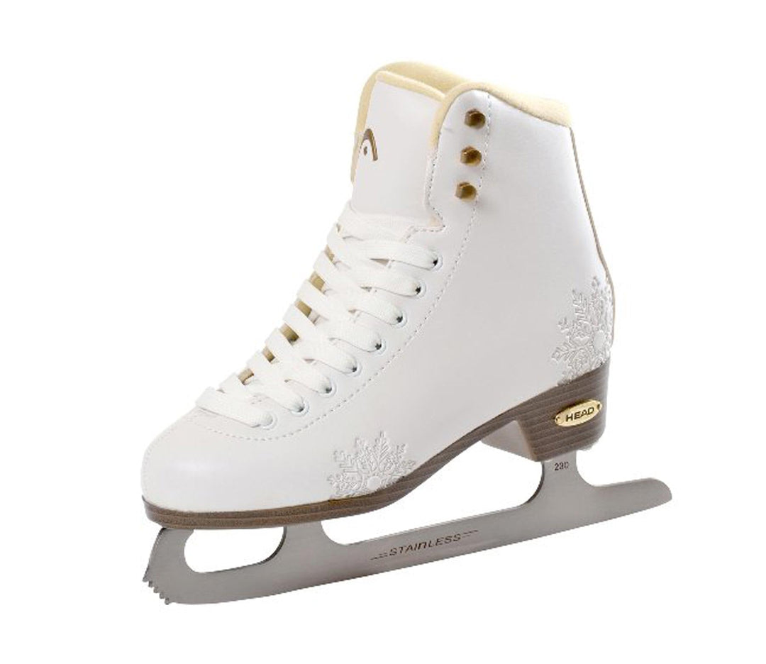 HEAD Eiskunstlauf Schlittschuhe Amber I Damen Schlittschuhe mit Edelstahlkufe I Schneeflocken-Design