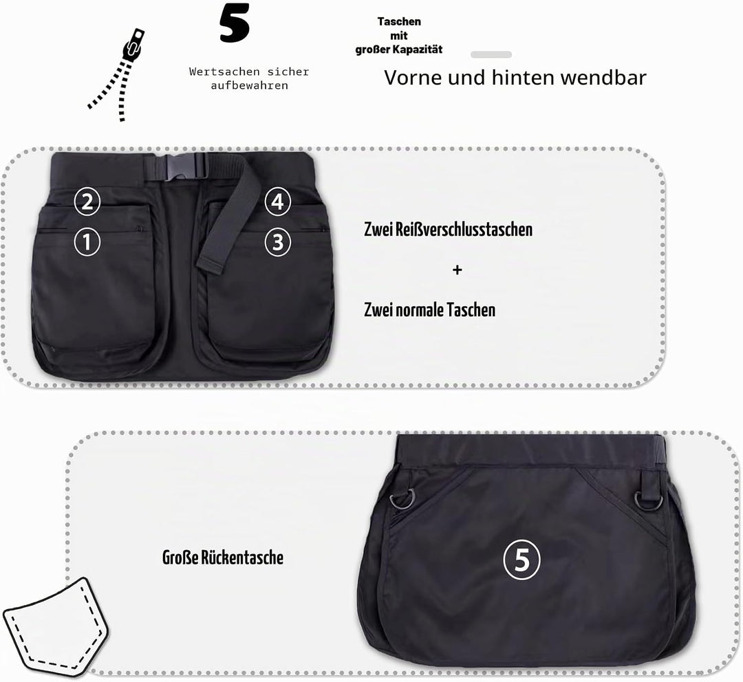 Hundetrainer-Leckerli-Tasche mit abnehmbaren Taschen, handfreier Taillengürtelclip, Hundeführer-Trai