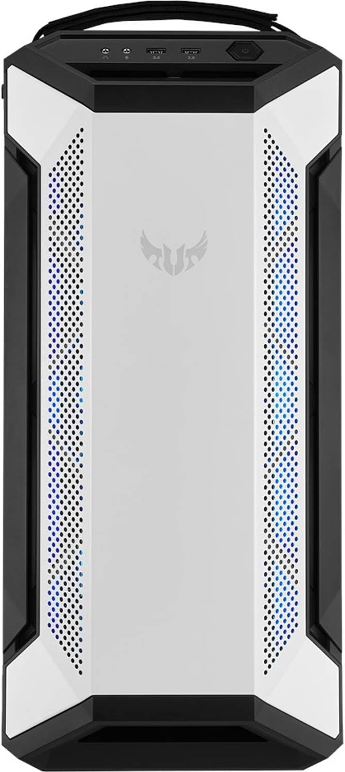 ASUS TUF Gaming GT501 White Edition Mid-Tower Computergehäuse für bis zu EATX Motherboards mit 2 x U