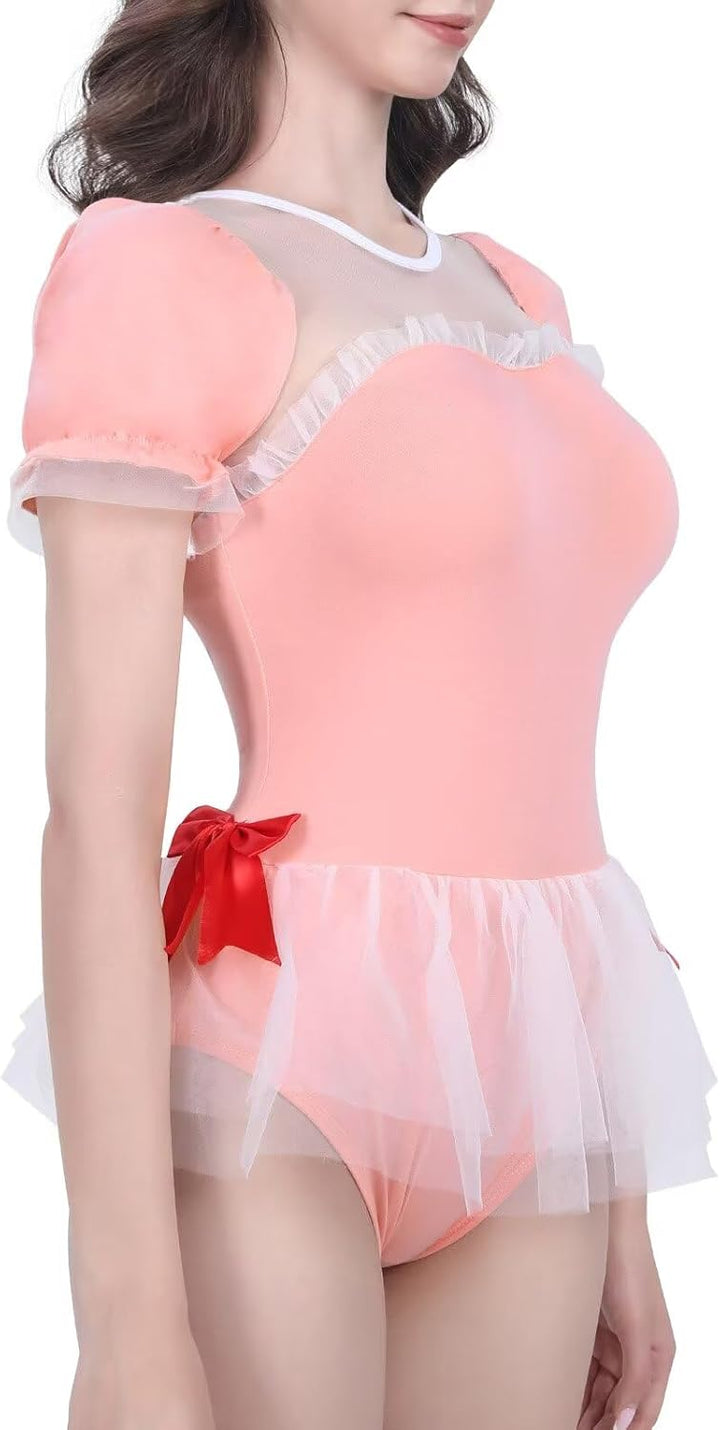 Landgenie Cotton Fancy Strampler Onesie Pyjamas Dessous Ein Stück Babydoll Bodysuit temMagica Girl S