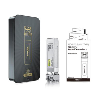 [4 Stück] 10Gb SFP+ SR Multimode Modul, 10GBase-SR LC Transceiver Kompatibel für Cisco SFP-10G-SR, M