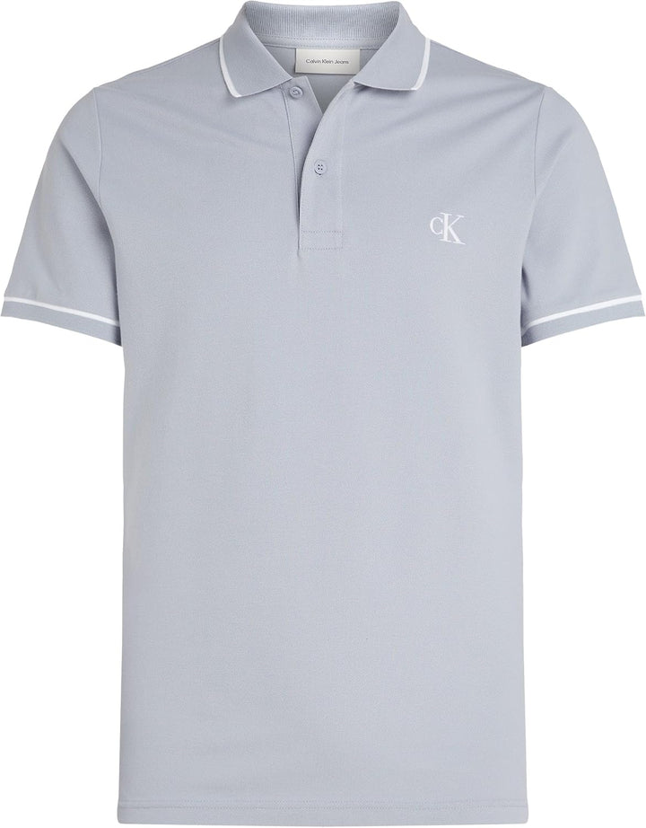 Calvin Klein Herren Golf Polo Shirt Leicht Atmungsaktiv Stretch Nachhaltig XL Blue (Aleutian), XL Bl