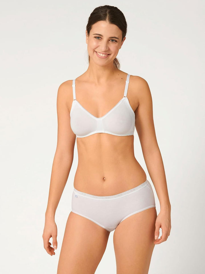 Sloggi Damen Slip (4er Pack) 48 Weiss, 48 Weiss