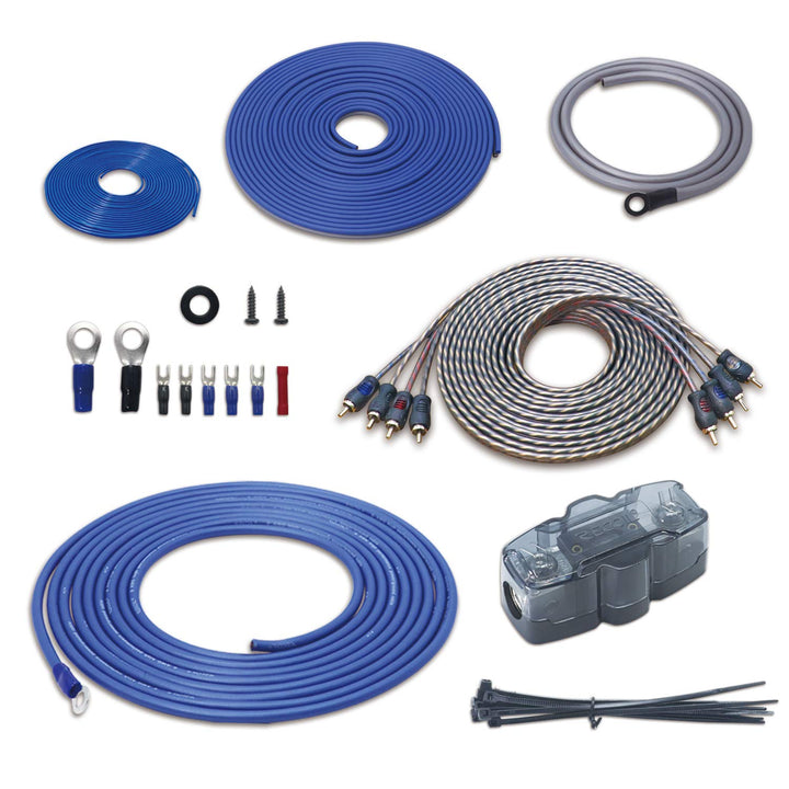 RECOIL RCK44 True 4 Gauge 4 Kanal CCA Verstärker Verkabelungs-Sets mit OFC Cinch-Kabel