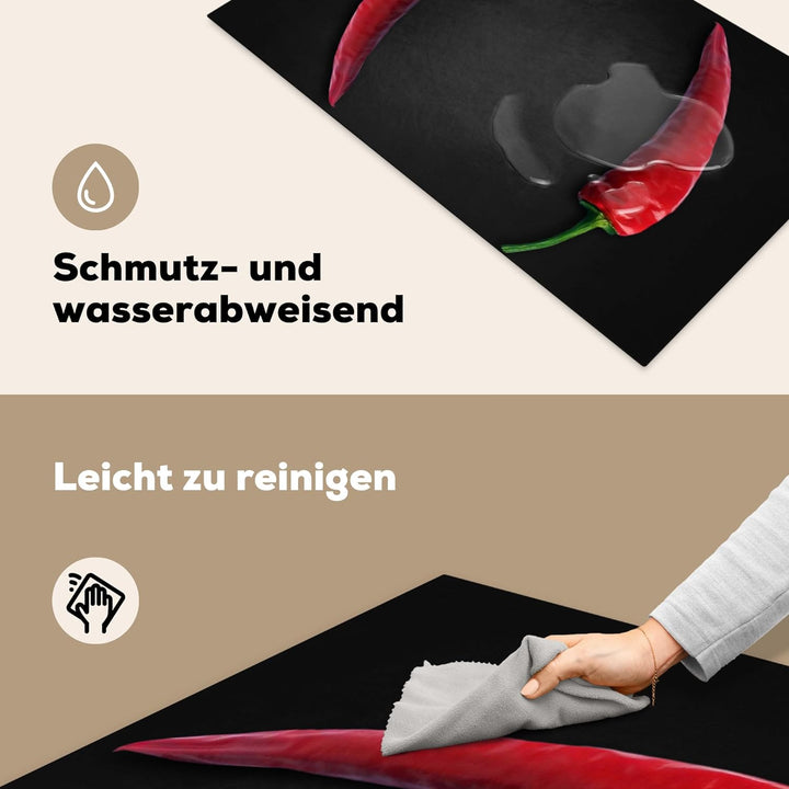 KitchenYeah© Herdabdeckplatte Einteilig Küche Herdabdeckung Ceranfeld Kochfeld Abdeckung Induktionsk