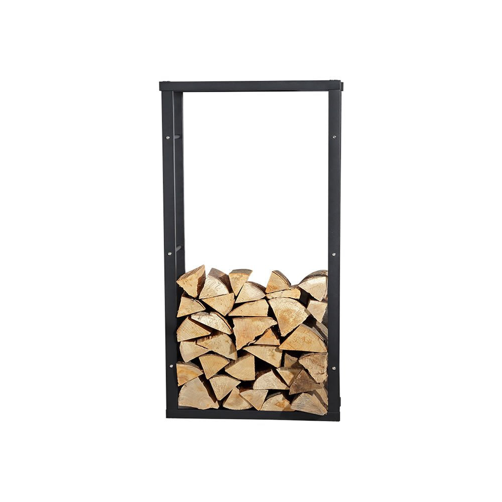 Melko robustes Kaminholzregal für Brenn- und Feuerholz, freistehender Holz-Ständer, aus Eisen, 100 x
