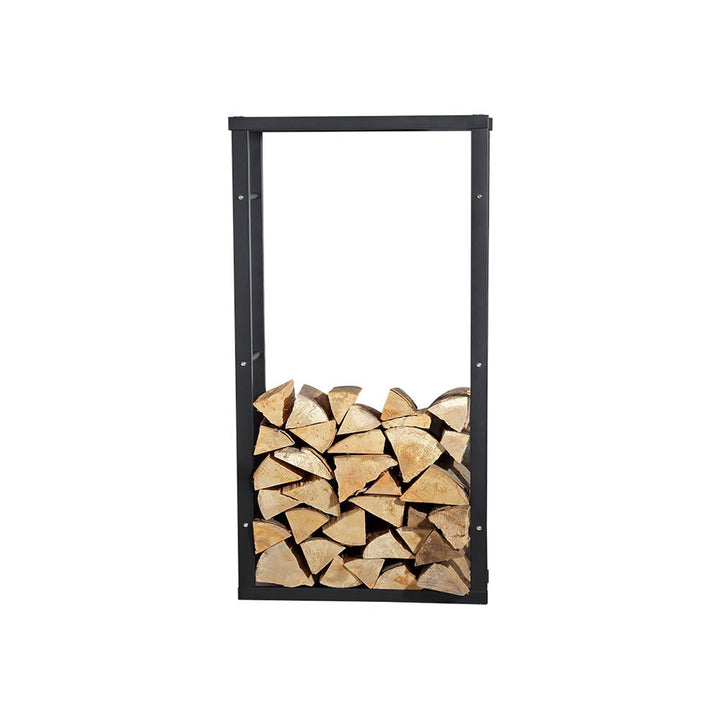 Melko robustes Kaminholzregal für Brenn- und Feuerholz, freistehender Holz-Ständer, aus Eisen, 100 x