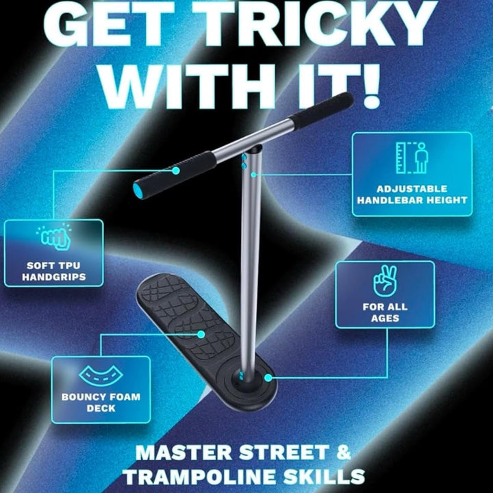 Indo 2.0 Trampolin Stunt-Scooter I Trick Roller I Verschiedene Höhen I Indoor & Outdoor I Trick I Tr