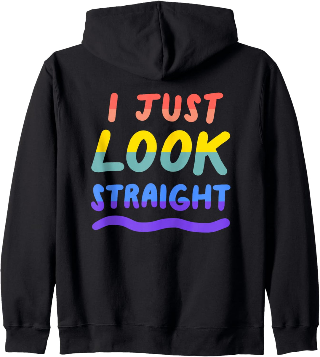 I Just Look Straight Gay Lesbian LGBTQ Pride Flag Kapuzenjacke