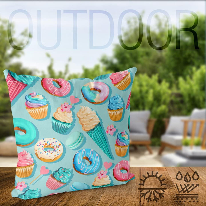 VOID Cupcake EIS Party Kissenbezug Kissenhülle Sofakissen Kissen Deko Outdoor-Kissen Dekokissen, Kis