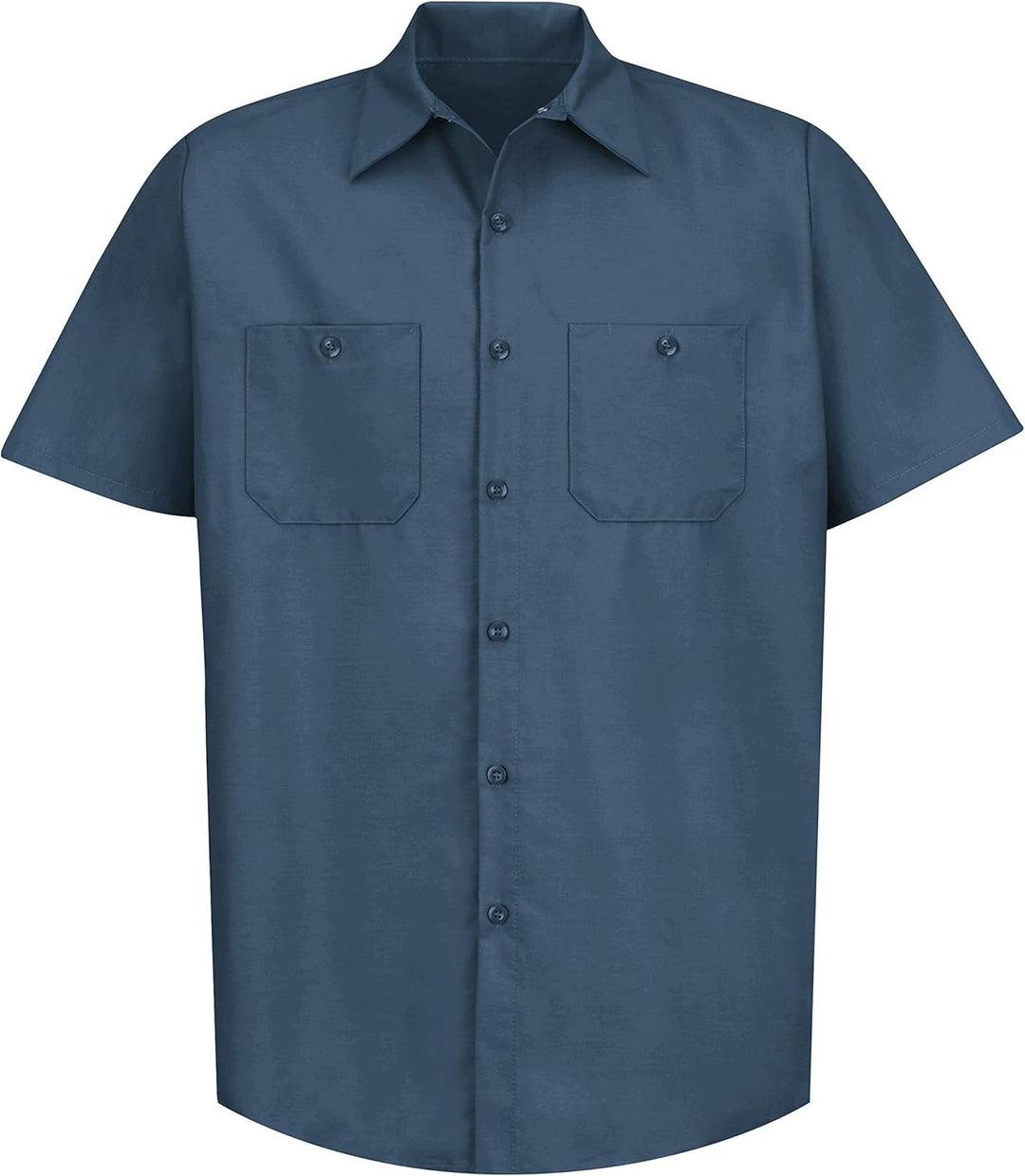 Red Kap Herren Men's Short Sleeve Industrial Work Shirt Work Utility Hemd (1er Pack) M Dunkelblau, M