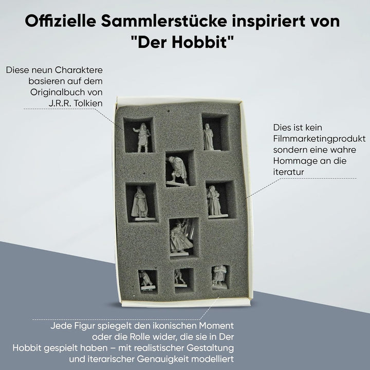 Mithril Miniatures The Hobbit Box-Set MB685, 9 x 32 mm grosse Sammelfiguren aus Metall