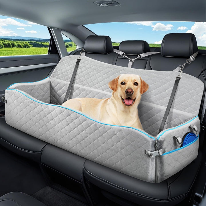 Hunde Autositz für Grosse Hunde, Hundesitz Auto Rückbank für Grosse Hunde unter 54kg oder 2 Mittelgr