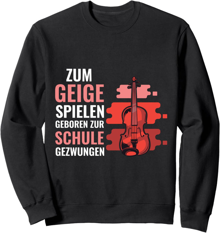 Geige Mädchen Violine Sweatshirt