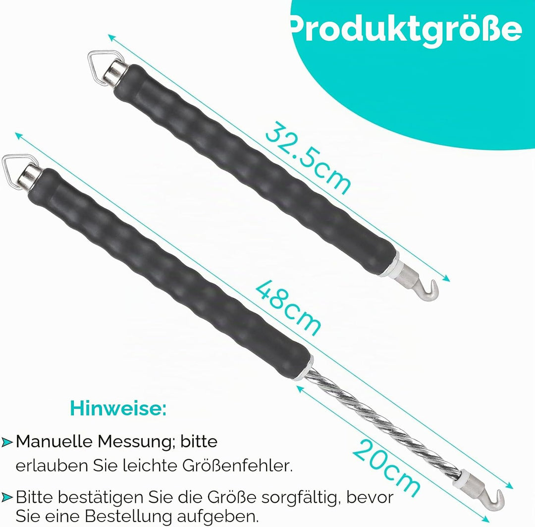 CPROSP Rödeldraht Verkupfertem(1000 Stk) mit Draht Driller, Set aus Betonbindedraht 100mm und Rödelz