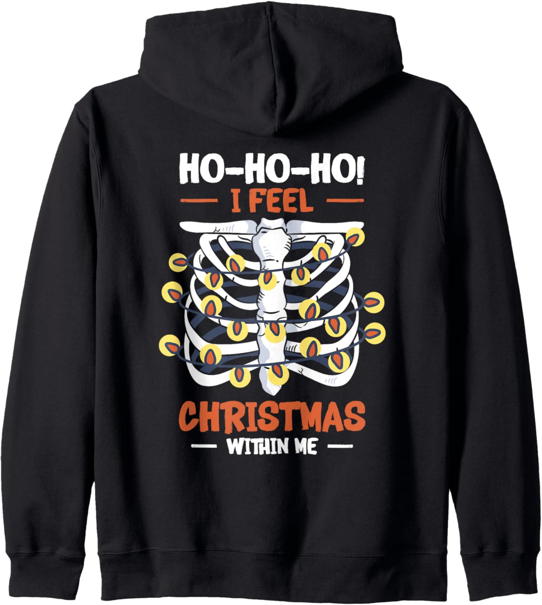 Weihnachts-Skelett-Rippenkäfig für Radiologie, Radiologe Kapuzenjacke