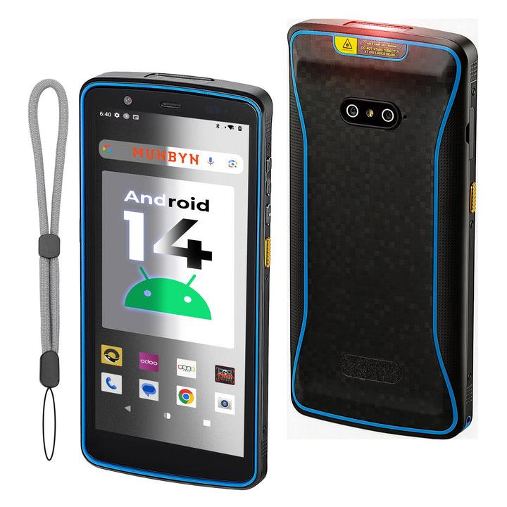 MUNBYN Android Barcode Scanner, PDA Inventar QR Scanner, Android 10, 2D 1D Barcode Scanner, 3+32G, t