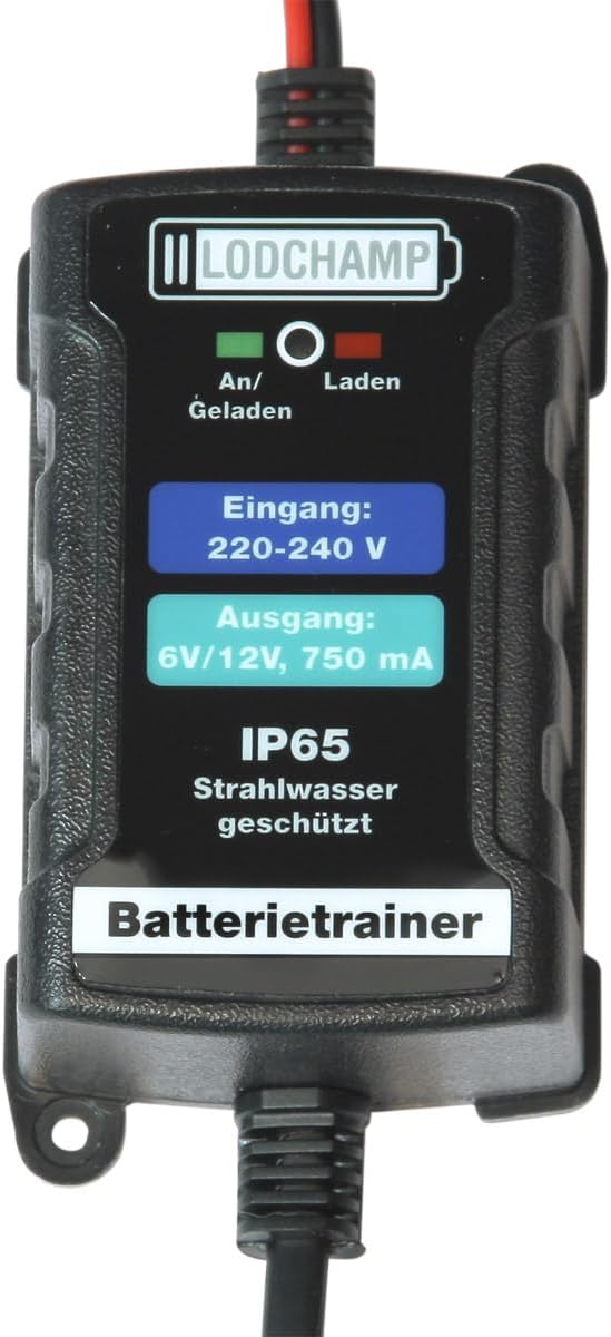 146303 Battery Trainer 6 V/12 V-750 mAh IP65 Wartungsladegerät Batterieladegerät Wartungsladegerät f