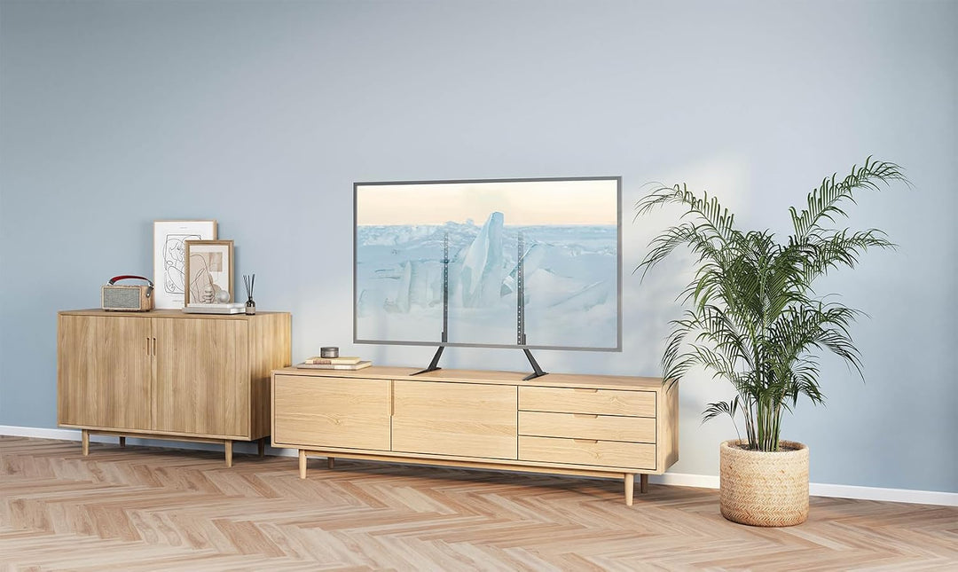 mywall TV Standfuss HP49L, TV-Ständer für Bildschirme 23-75 Zoll, TV Bodenständer höhenverstellbar i