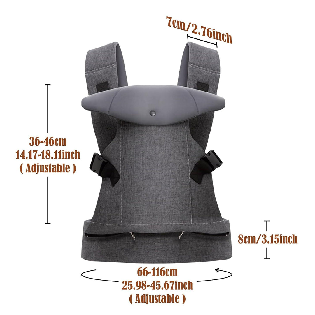 IULONEE Babytrage für Neugeborene Ergonomische Baby Carrier mit abnehmbarem Lätzchen Vorne nach hint