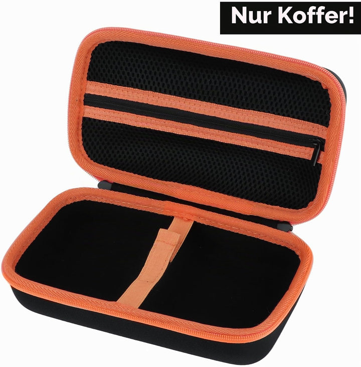 Hart Schutz Hülle Etui Tasche für Brother P-Touch PTH110 Monochrom Beschriftungsgerät (Schwarz + Ora