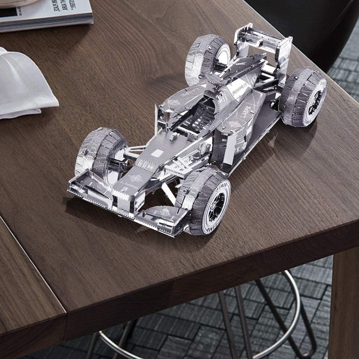 Piececool 3D Puzzle Metall, Formel-Rennen für Modellbausatz Erwachsene, 3D-Puzzles zu Bauen, BAU, Ba