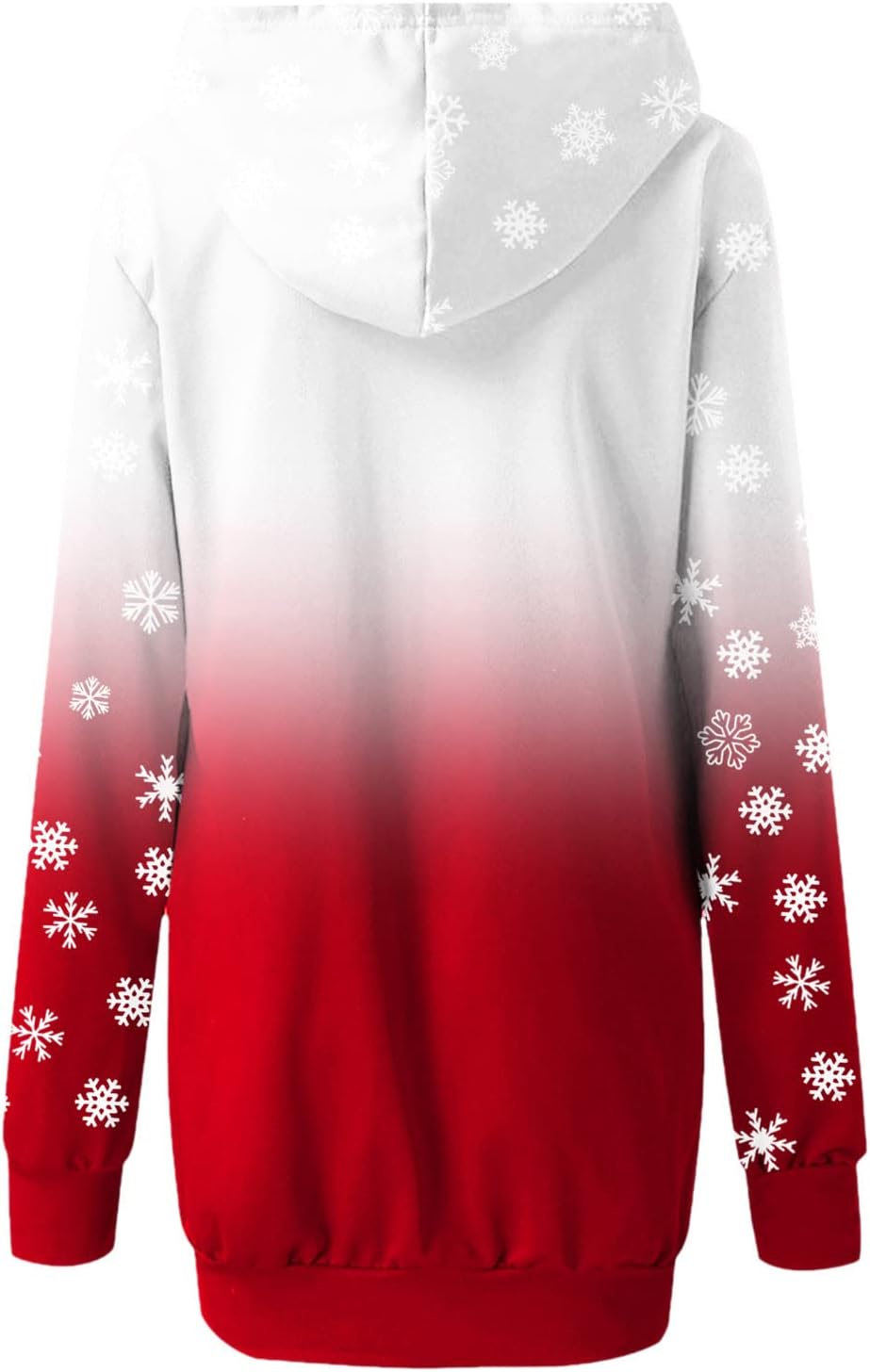 C'est TT Weihnachtskleid Damen Hoodie Langarm Hoodie Kleid Sweatkleid Long Kapuzen Sweatshirt Kleide