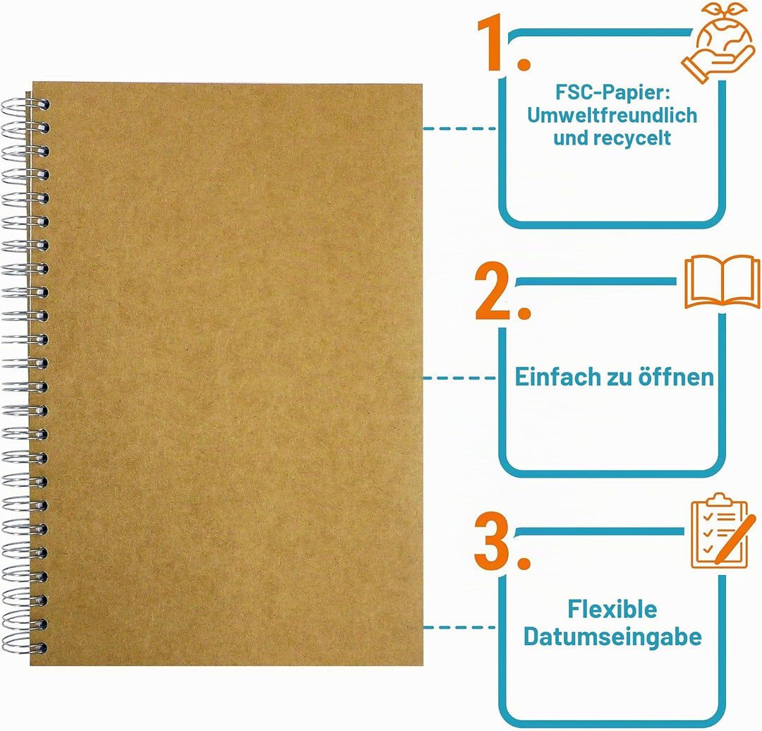 KochDialog Terminbuch Friseur Salon Praxis Bestellbuch 1-2 Mitarbeiter 15 Minuten Takt für 320 Tage