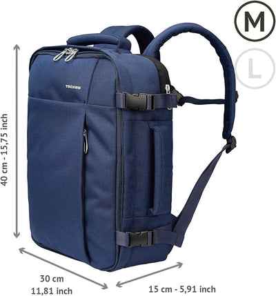 Tucano BKTUG-M-B Tugo Travel Rücksack, M, 20L für Notebook blau, Blau