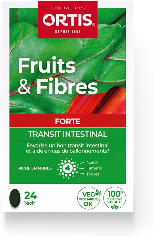 Ortis Frutta&Fibre Forte Integratore Transito Intestinale 24 Compresse