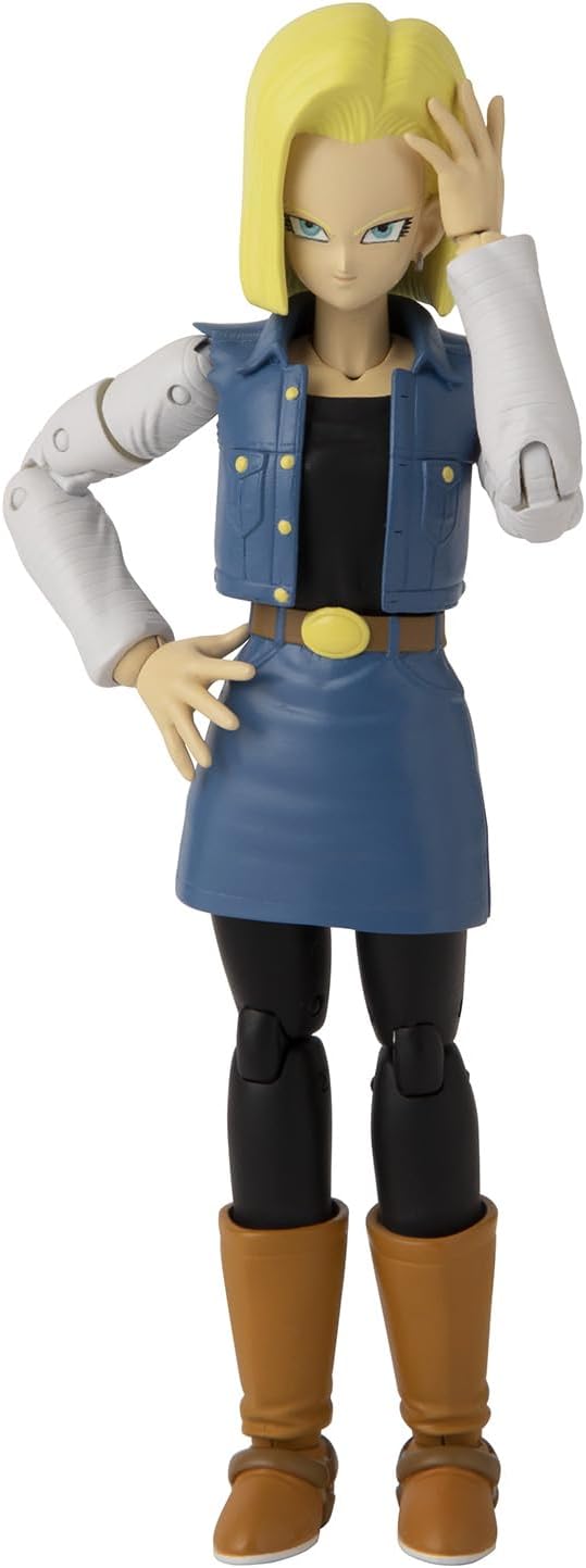 BANDAI - Dragon Ball Super - Figur Dragon Stars 17 cm - Android 18 - Offizielle Dragon Ball Lizenz -
