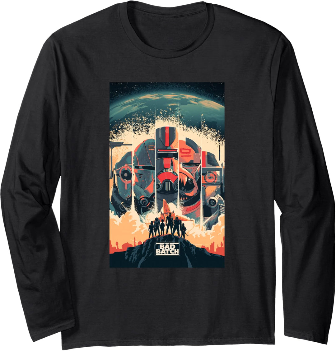 Star Wars The Bad Batch Clone Force 99 Series Poster Langarmshirt