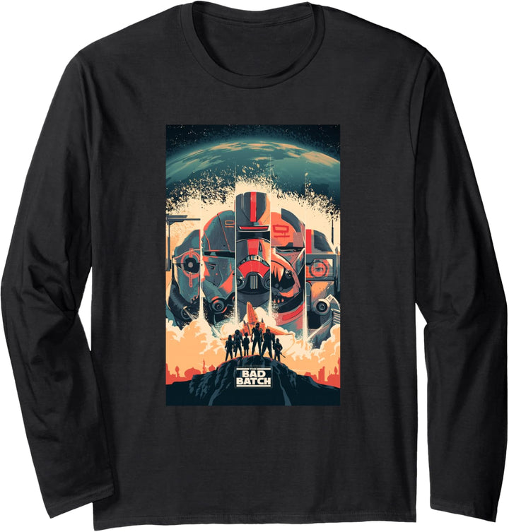 Star Wars The Bad Batch Clone Force 99 Series Poster Langarmshirt