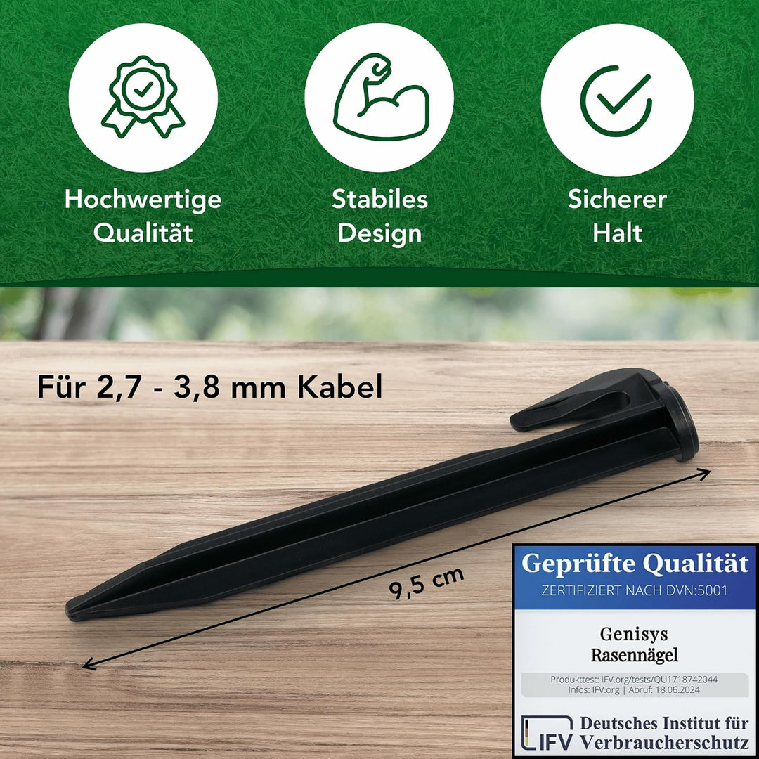 G greengrass tools Rasenroboter Mäh-Bereich Erweiterungs Set Kabel Haken Verbinder Begrenzungs-Draht