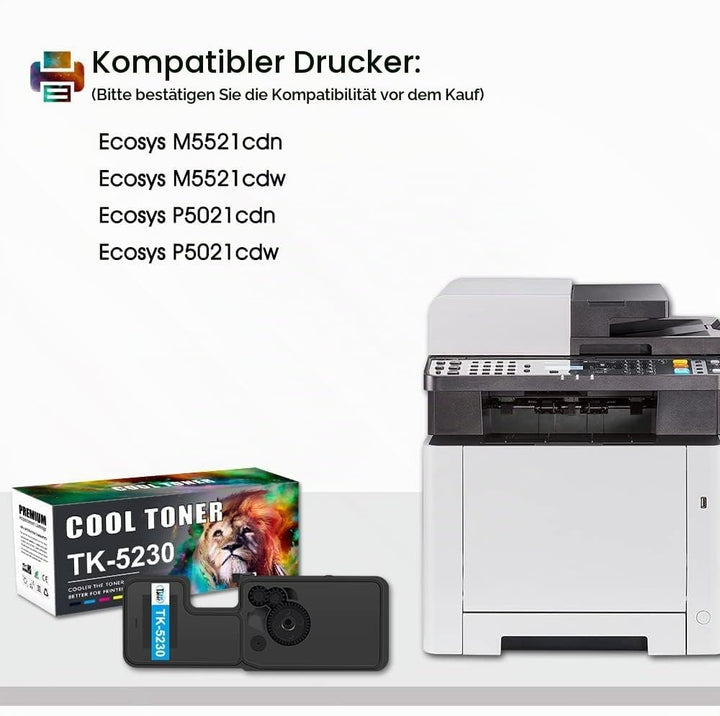 Cool Toner TK5230 Kompatibel für Kyocera Ecosys P5021cdn Toner M5521cdw M5521cdn P5021cdw P5021 M552