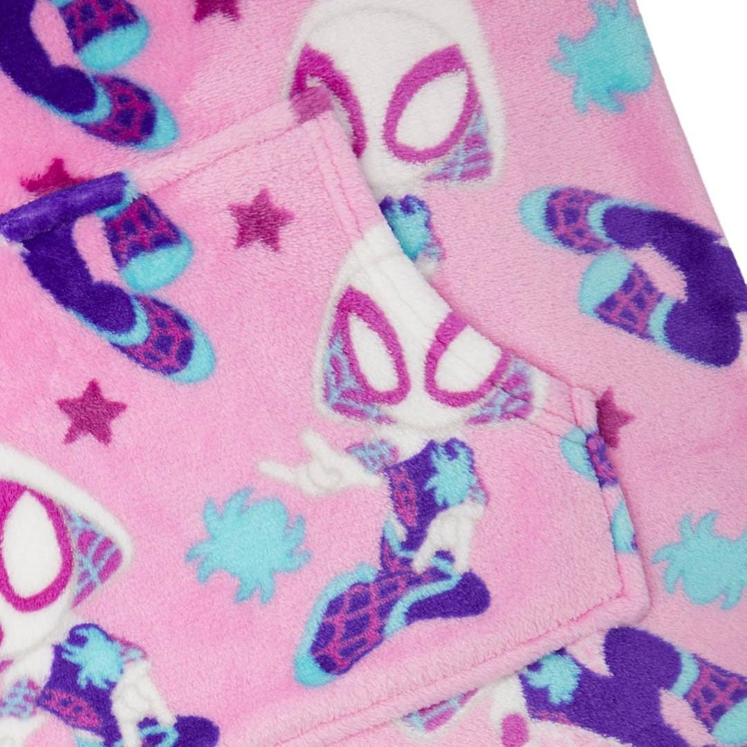 Ghost-Spider Spider-Man - Decke Hoodie Kinder Fleece Übergrösse Kapuzenpullover Mädchen 2-4 Jahre, 2
