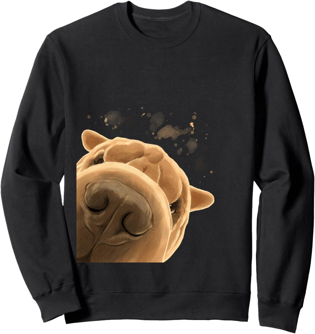 Neugieriger Hund Shar-Pei Sweatshirt