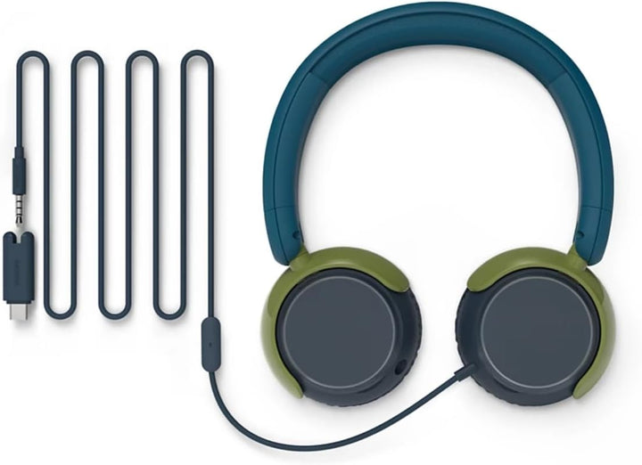 Philips TAK2000CT 2000-Serie mit kabelgebundenem ohraufliegendem Kopfhörer für Kinder, lautstärkenbe