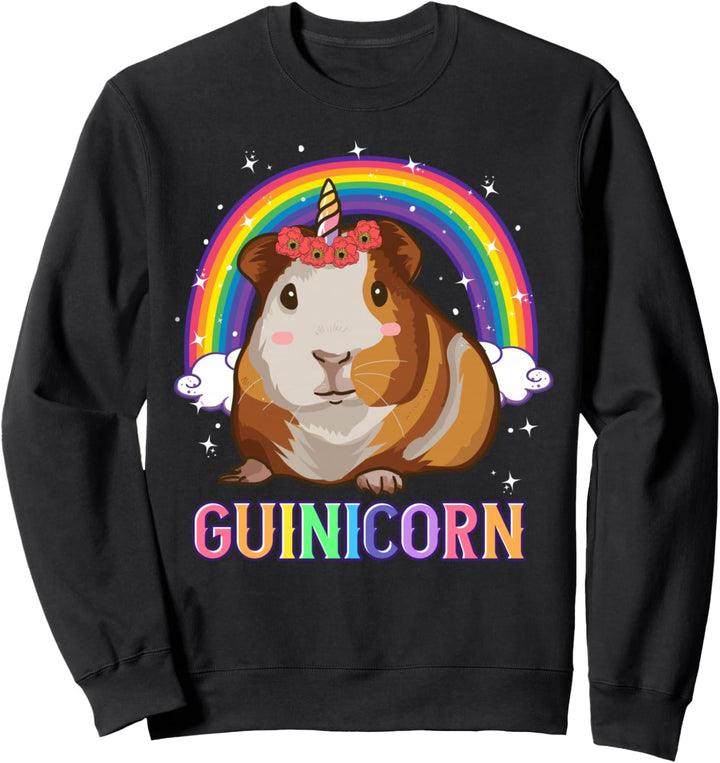 Meerschweinchen-Hemden für Mädchen, Meerschweinchen, Einhorn, Meerschweinchen Sweatshirt