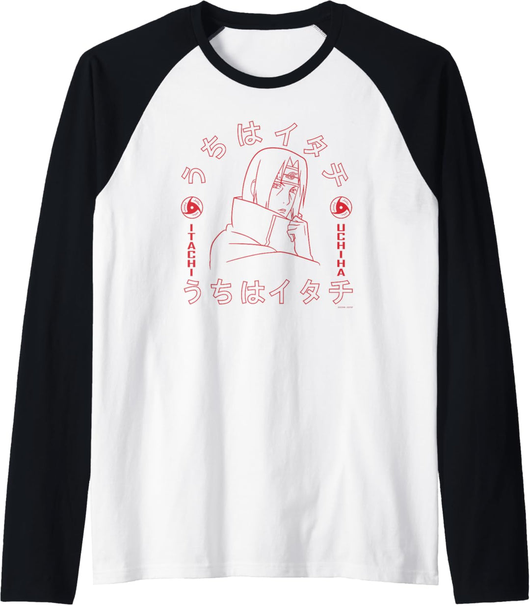 Naruto Shippuden Itachi des Sharingan Raglan