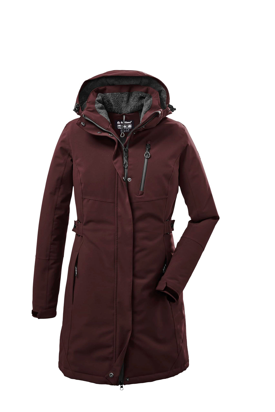 Killtec Damen Parka Funktionsparka mit abzippbarer Kapuze KOW 165 WMN PRK wasserdicht, Winddicht, at