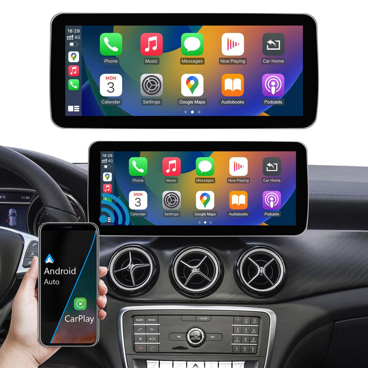 Ninetom Autoradio 12,3 Zoll Touchscreen für 2015-2018 Mercedes Benz A/C/V-Klasse GLA CLA W176 C117 X