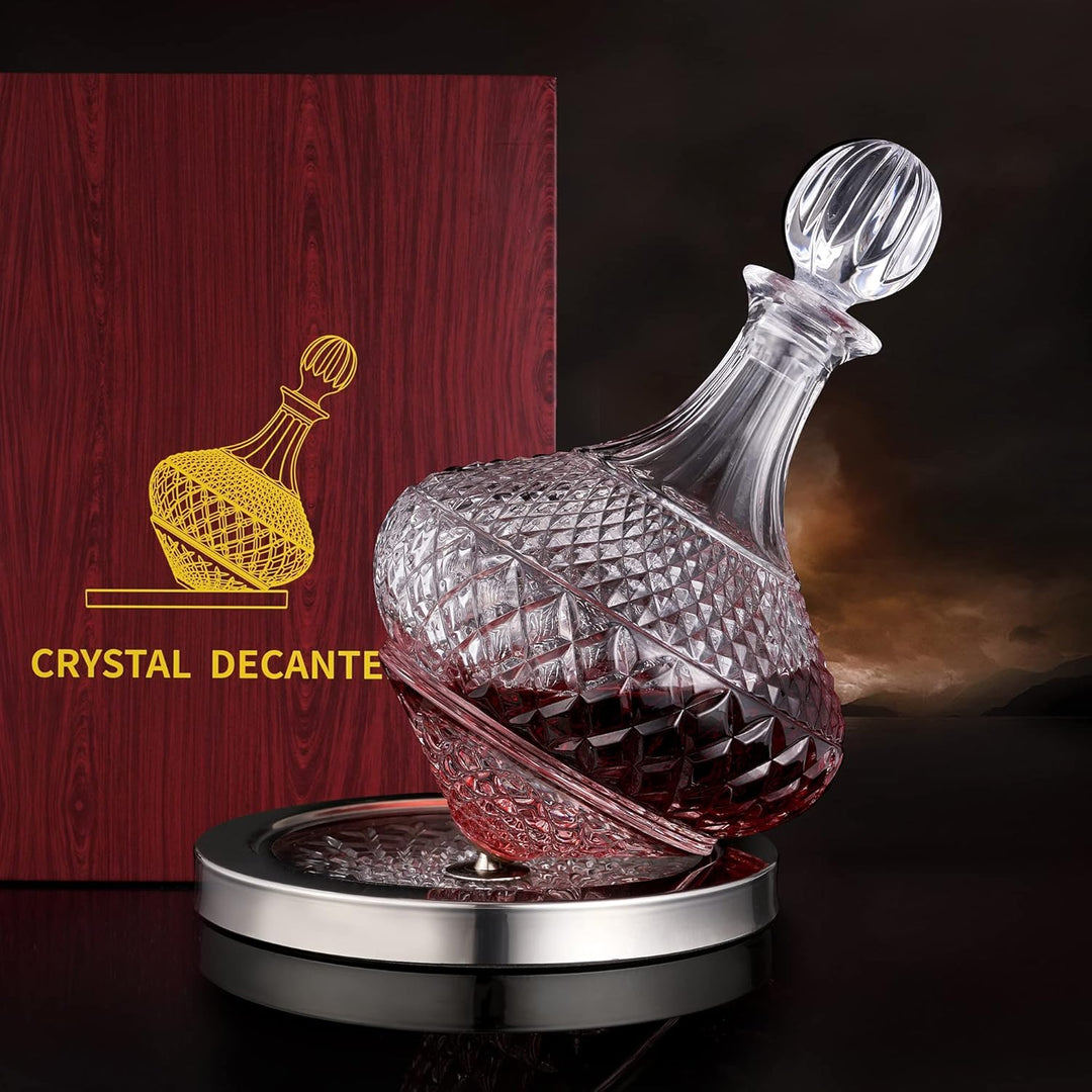 paysky Wein Dekanter, 1,5L, Weinbelüfter, Wein-Karaffe aus Kristallglas, Rotwein Glas-Karaffe, Mit I