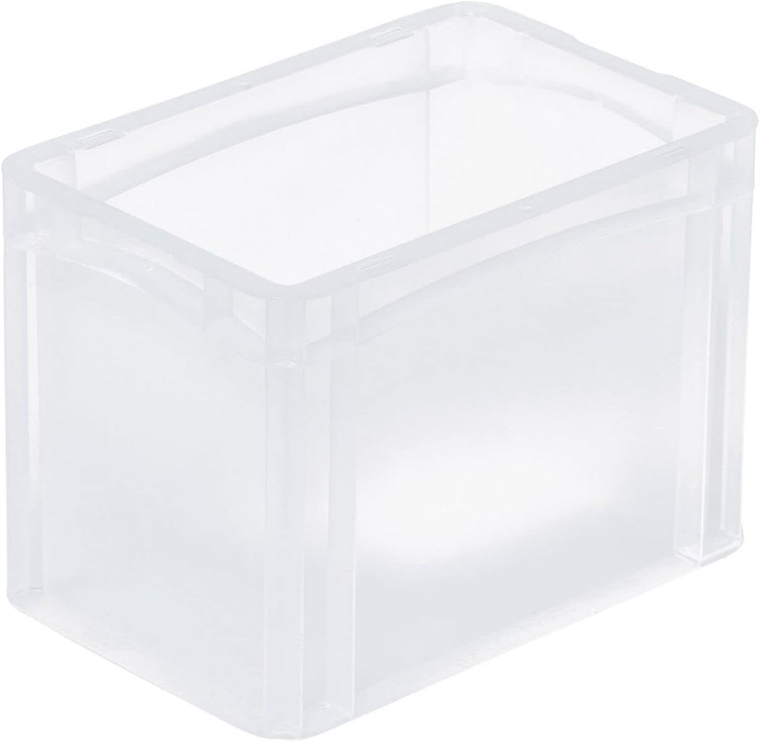 PROREGAL SuperSparSet 10x Transparenter Eurobehälter BasicLine mit geschlossenem Griff | HxBxT 22x20