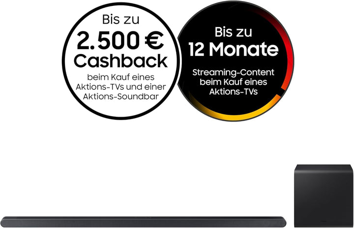 Samsung HW-S810GD 3.1.2-Kanal Ultra Slim Soundbar für TV-Geräte, Bluetooth-Lautsprecher mit ultrasch