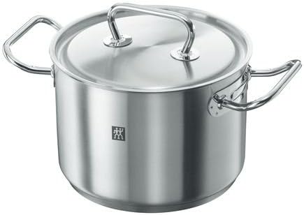 ZWILLING Twin Classic Kochtopf-Set, 4-teilig, 3 Deckel, Induktionsgeeignet, Edelstahl Single, Single