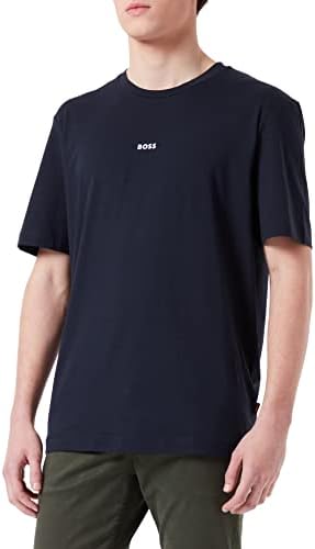HUGO BOSS Herren T-Shirt S Dark Blue404, S Dark Blue404